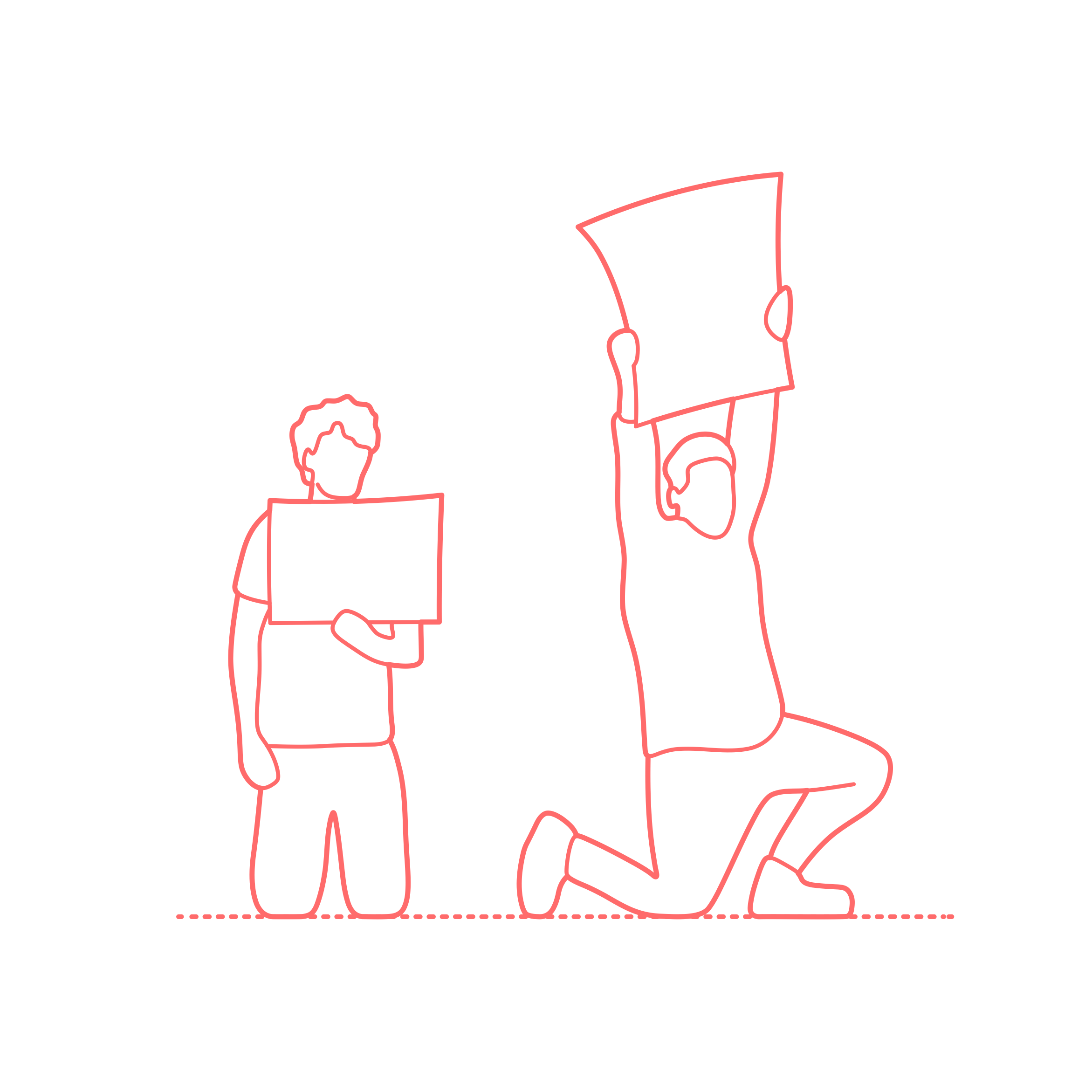 Humans Protest Protesters Holding Signs Men Kneeling Tracing Svg Vector Free Vectors